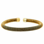 Silver Wire Wrapped Cuff Bracelet Small Qvc 14K Yellow Gold Over Sterling