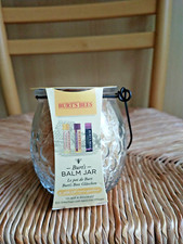 Burt's Bees Jar Gift Set 3 Beeswax Lip Balm Original Pomegranate Hibiscus Tinted