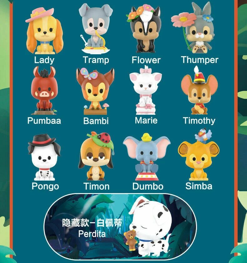 POP MART Disney Animal Series Characters Set 12pcs Basic Confirmed Blind Box Hot - Image 2 of 2
