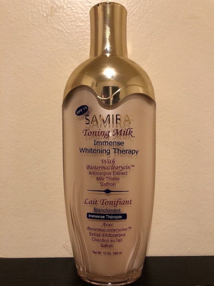 SAMIRA Toning Milk Lotion Immense Whitening Therapy SPF 15. Samira