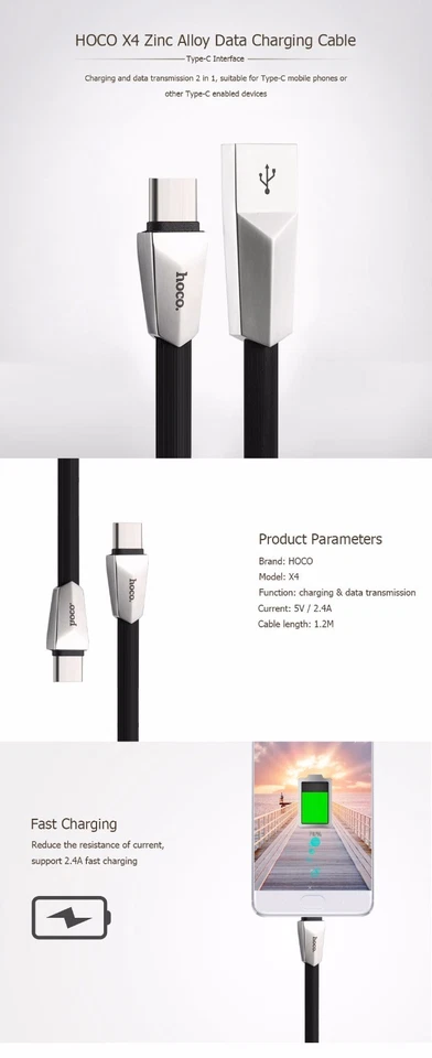 Lot USB Type C Data Charger Charging Cable Cord for Samsung Galaxy S8/Plus LG G6 - Image 2 of 4