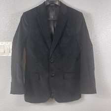 Stafford Mens Sport Coat Black Signature Classic Fit Tailored Culture Size 40R