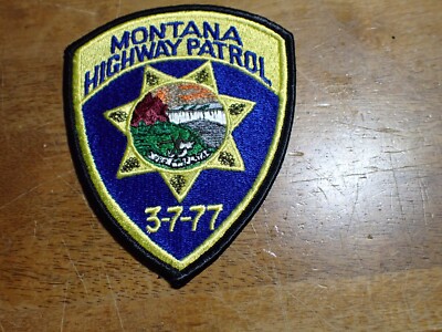 MONTANA HIGHWAY PATROL  COLLECTIBLE OBSOLETE SHOULDER  PATCH BX 25#18