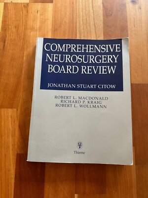 Comprehensive Neurosurgery Board Review von Jonathan Citow