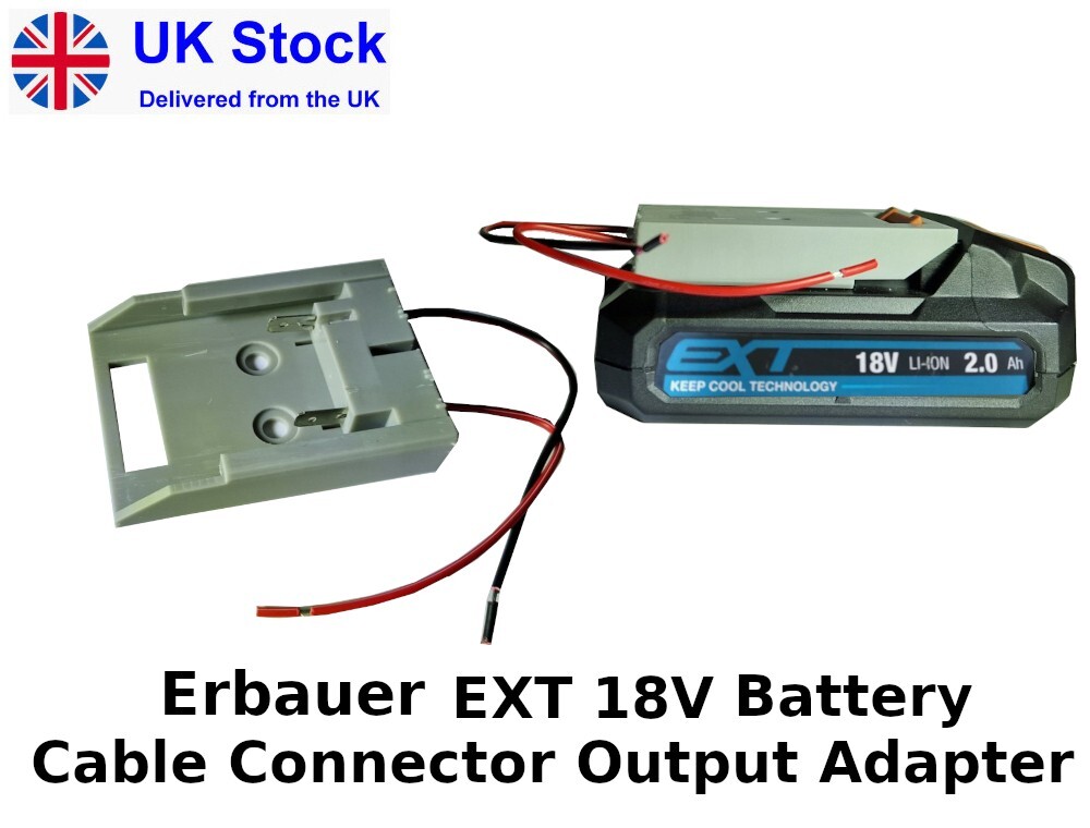 Erbauer EXT 18V Battery Adapter Connector Output 18v DIY