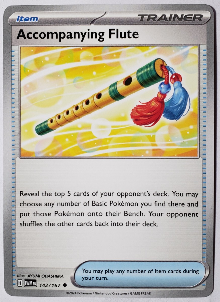 Accompanying Flute 142/167 NM / M - Twilight Masquerade Pokemon