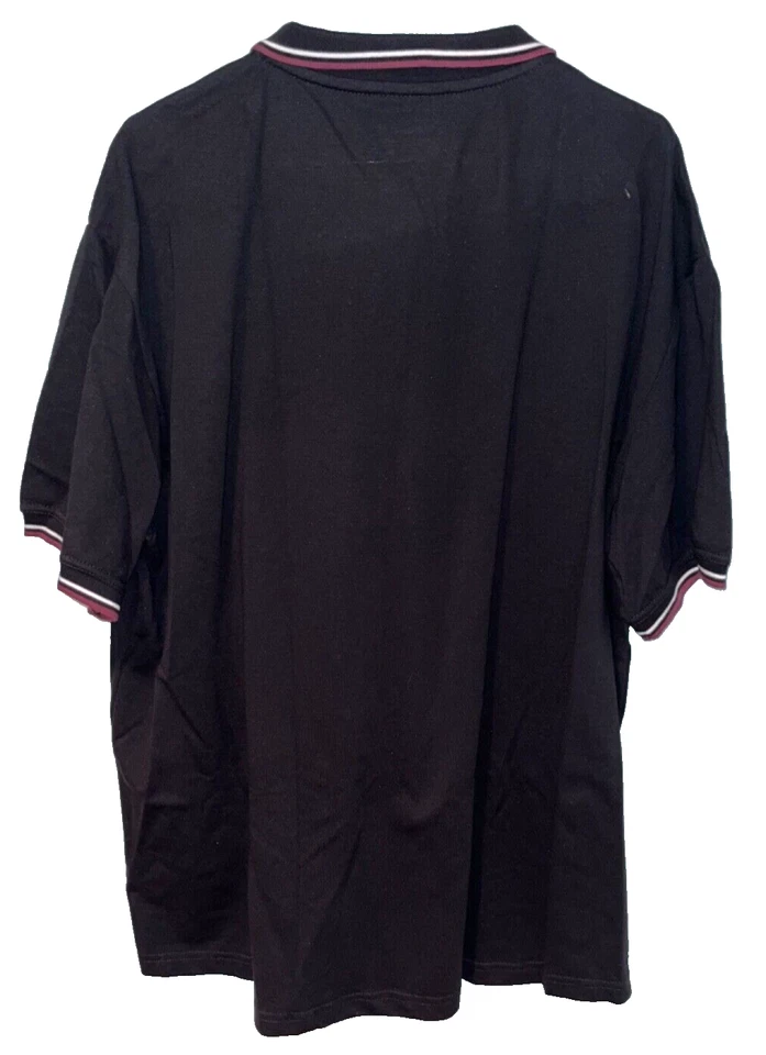 Firetrap Mens Lazer Polo Shirt Black Red Sz. 4XL - Image 4 of 4