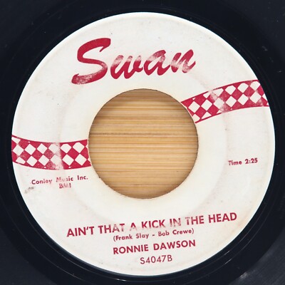 RONNIE DAWSON - AIN'T THAT A KICK IN THE HEAD / HAZEL - ROCKABILLY 45 SWAN