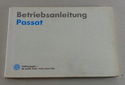 Operating Instructions/Manual VW Passat B3 35i Stand 1990
