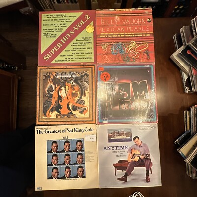 Billy Vaughn Time Jones Session II May King Cole Eddy Arnold Super Hits Qty 6