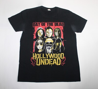 2015 Hollywood Undead Shirt Day Of The Dead Rap Rock Band Shirt 