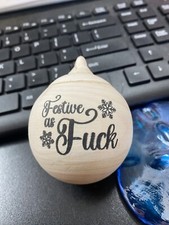 Funny Festive As F Christmas Ornament