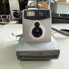 Vtg Polaroid 1200FF 100mm Silver Instant Film Camera with Strap