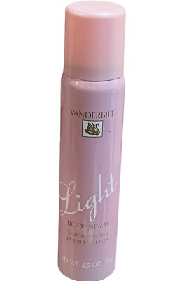 Rare Vanderbilt by Gloria Vanderbilt Light Body Spray for Women, 2.5 Ounce HTF