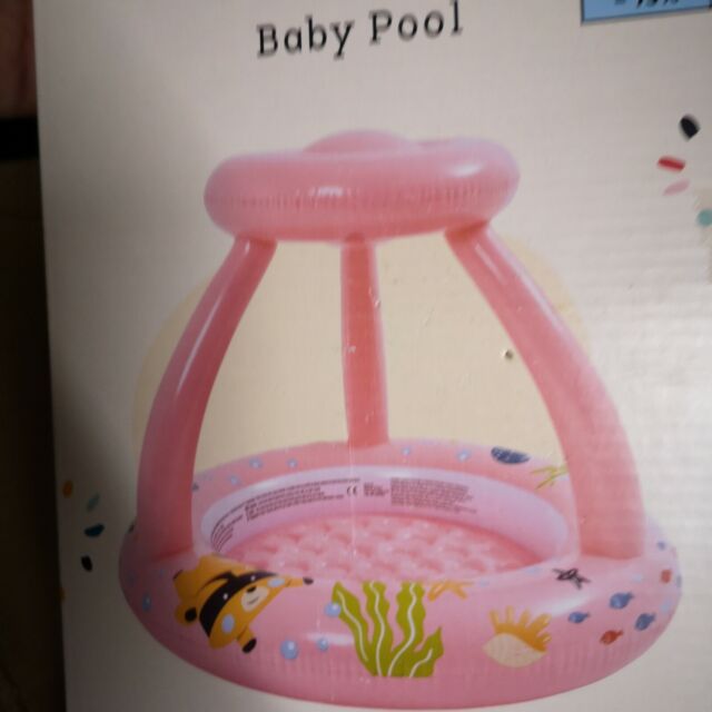 Kuniboo BabyPool Baby Pool aufblasbarer optisch schönes Planschbecken Babyrosa