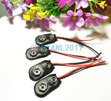 20PCS NEW Snap on 9V Battery Holder Clip Connector Hard Shell 10CM Cable Lead