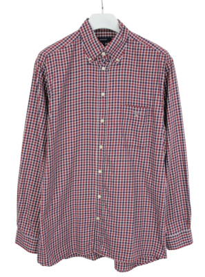 GANT Hemd Ägyptische Baumwolle Regular Fit Rot Karomuster Button-Down