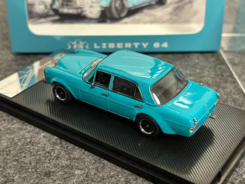 Liberty Maßstab 1:64 Mercedes-Benz 300 SEL blau Diecast Auto Modell Spielzeug Geschenk - Bild 2 von 9