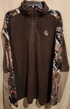 Legendary Whitetail Original Deer Gear Fleece Camo Long-Sleeve Jacket Mens Large