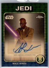 Mace Windu 2025 Topps Chrome Star Wars - 75’ Tribute 1/1 SUPERFRACTOR Auto TV-SJ