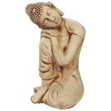 Sitzender Buddha: Inspirierendes Deko Wohnzimmer mit Wetterfestem Deko.-Antyki24