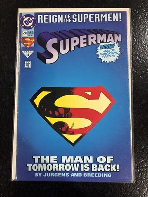 Superman # 78 DC Comics (1993) First Appearance of Cyborg VF/NM  