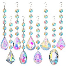 XINRUI Crystal Sun Catcher, 9 Pack Hanging Ornament Crystals Balls 1