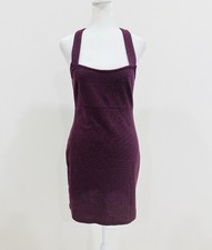 Free People Purple Knit Mini Dress Womens Size SP