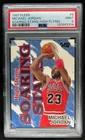 1997-98 Fleer Michael Jordan Soaring Stars High Flying #9SS Bulls PSA 9