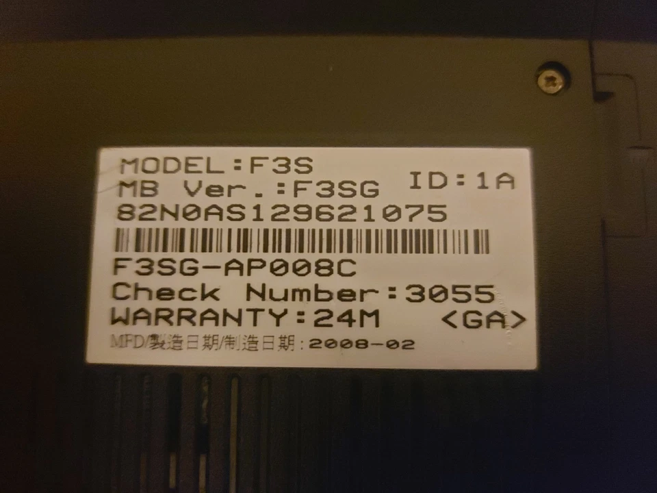 Notebook Asus F3S e buona batteria - Immagine 4 di 4