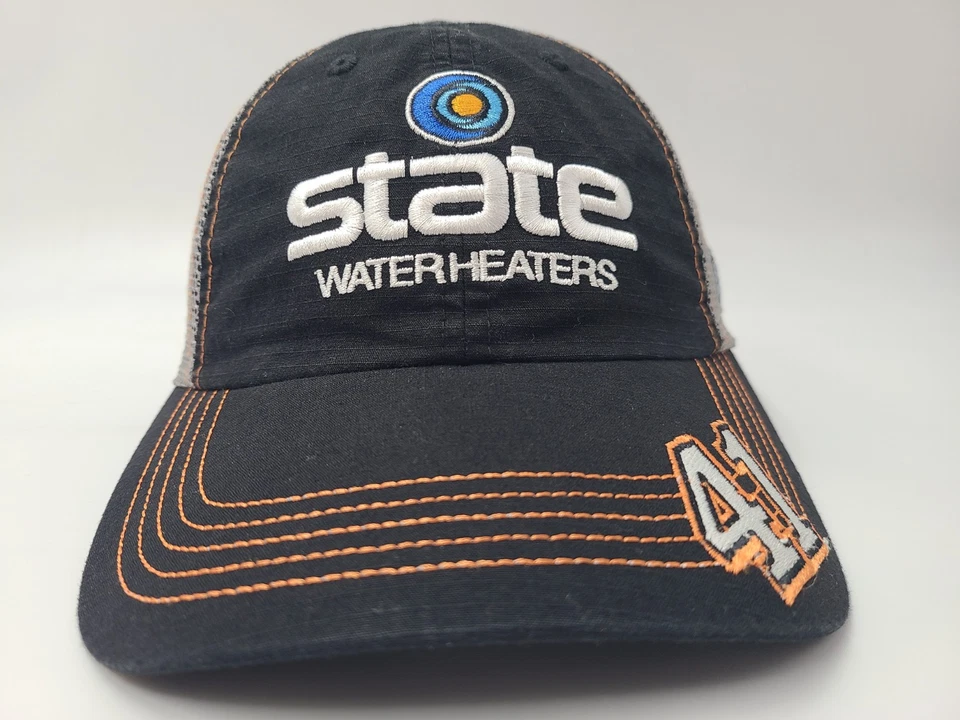 Gorra ajustable Kurt Busch #41 State calentadores de agua malla camionero NASCAR negra Foto 2 de 4
