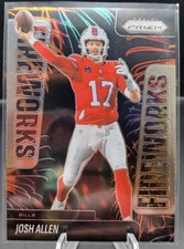 2025 Panini Prizm Football  Fireworks  Josh Allen #23 Buffalo Bills
