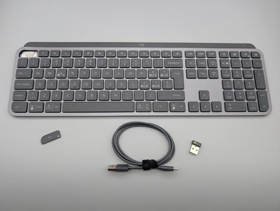Logitech MX Keys S   Kabellose Tastatur, Graphite, QWERTY (Italienisches Layout)