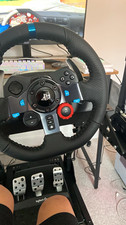 Logitech G29 Racing Wheel & Pedals Wired for PS4 & PC GT omegastand hardly use