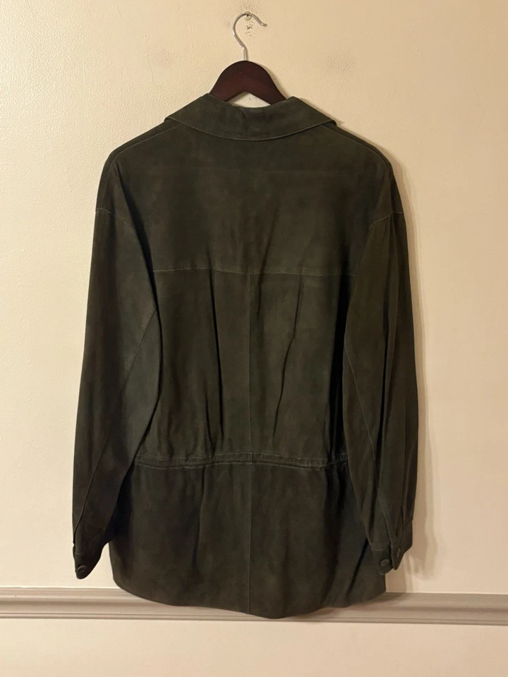 Vintage Dunhill Green Suede Field Jacket Made in Spain Men’s Size L - Image 2 of 4