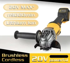20V Cordless Brushless Angle Grinder 125mm 9000RPM Cut-Off Power Tool Bare Tool