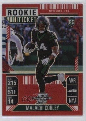 2024 Panini Contenders Optic Ticket Red Prizm /199 Malachi Corley Rookie RC 8d4