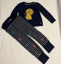 Joules 2-Piece Baby Outfit Set 18-24M Navy Lion Top & Striped Trousers
