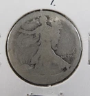 Walking Liberty Half Dollar • Heavily Worn • Silver Type Coin