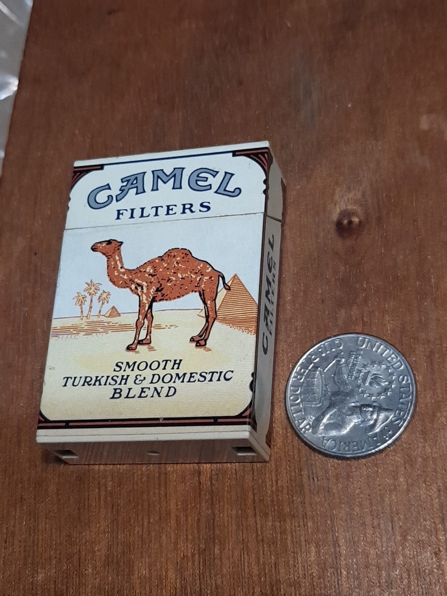 how to refill a vintage camel cigarette pack lighter Hard Vtg Novelty Cigarette Pack Lighter