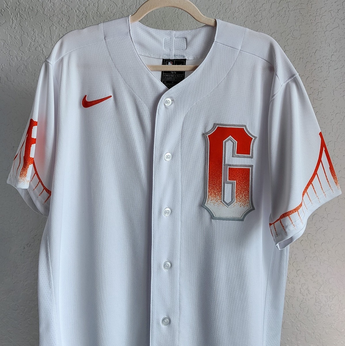NIKEナイキ サントスFCユニフォーム 白 ホワイト XL SFCゲームシャツ Nike Authentic San Francisco Giants Blank OnField City Connect