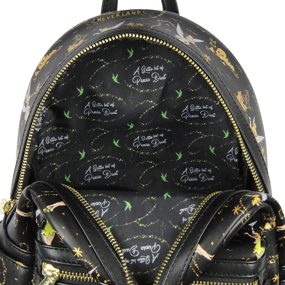 Mini mochila Loungefly Disney Tinkerbell Neverland Treasure Map con estampado integral Foto 4 de 4