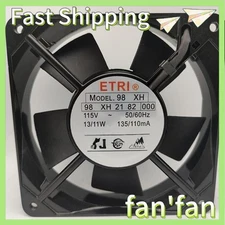 1X ETRI Fan 98XH 2182000 AC115V 12CM high temperature resistant metal fan#