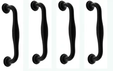 Cabinet Pulls 4 pcs AbeTammy Curved Cabinet Handle Pull, Black