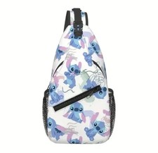 Disney Stitch Sling Backpack Crossbody Book Bag Adjustable Strap Brand New