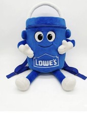 Lowe's "Big Blue Bucket" Limited Edition Promo Zipped Backpack NWT SOLD OUT