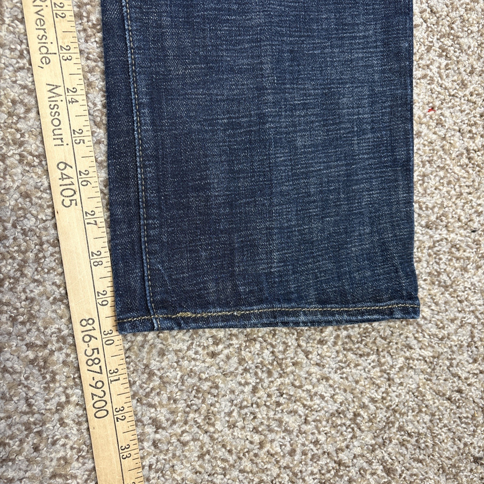 Levis Strauss 501 38x32 Fits 35x30 Button Fly Blue Denim Cotton Jeans Pants - View 11