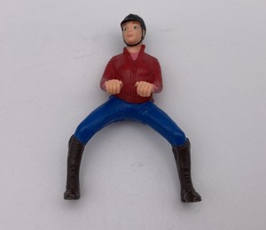 Schleich HORSE SHOWJUMPER RED JACKET RIDER Tournament Brunette Girl Retired