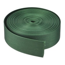 Flat Nylon Webbing Strap 1.5 Inch 10 Yards Dark Green for Backpack Luggage-rack