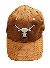 VINTAGE Texas Longhorns Hat Cap Strap Back Orange White Football Zephyr Mens